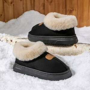 Xucatan Men's and Women's Bootie Slippers Faux Fur Ladies Bedroom House Shoes